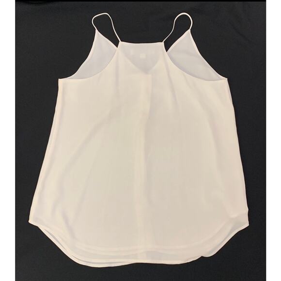 Loft Womens Slip Top Cream Sz. Small Sheer with Full Lining Feminine Lightweight - Picture 10 of 12